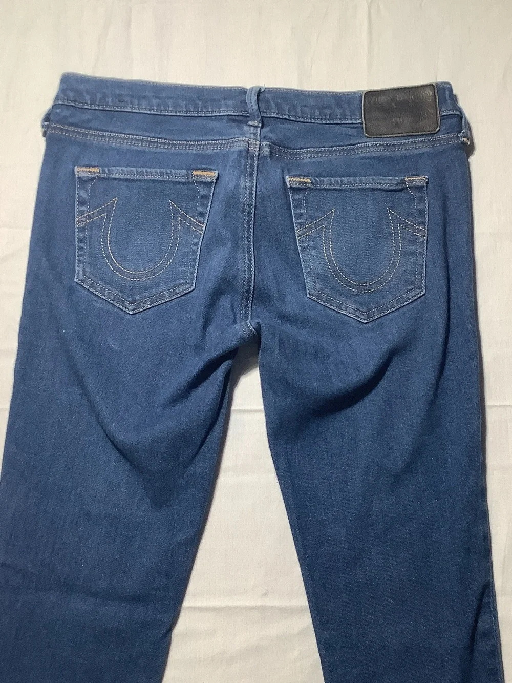 True Religion Casey Dark Blue Low Rise Super Skinny Jeans